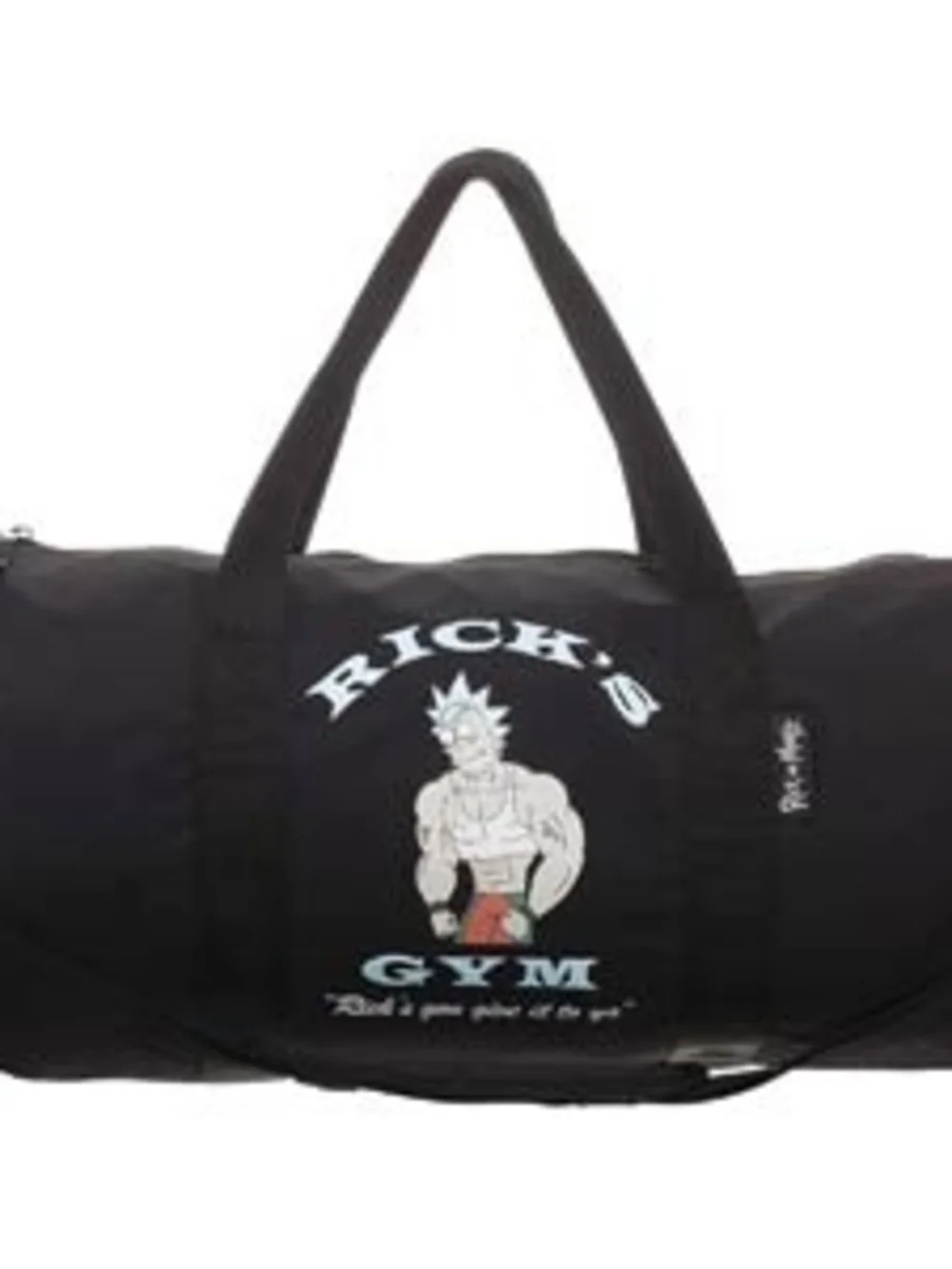 Rick And Morty Ricks Gym Black Duffle Bag